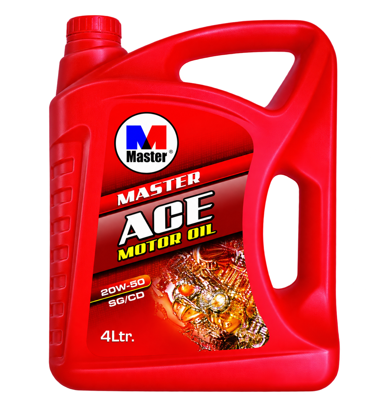 Master ACE 4 litre motor oil bottle